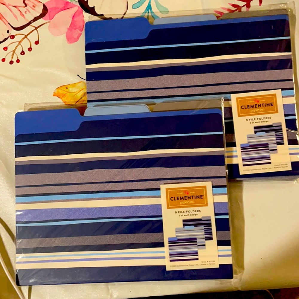 9 Clementine file folders